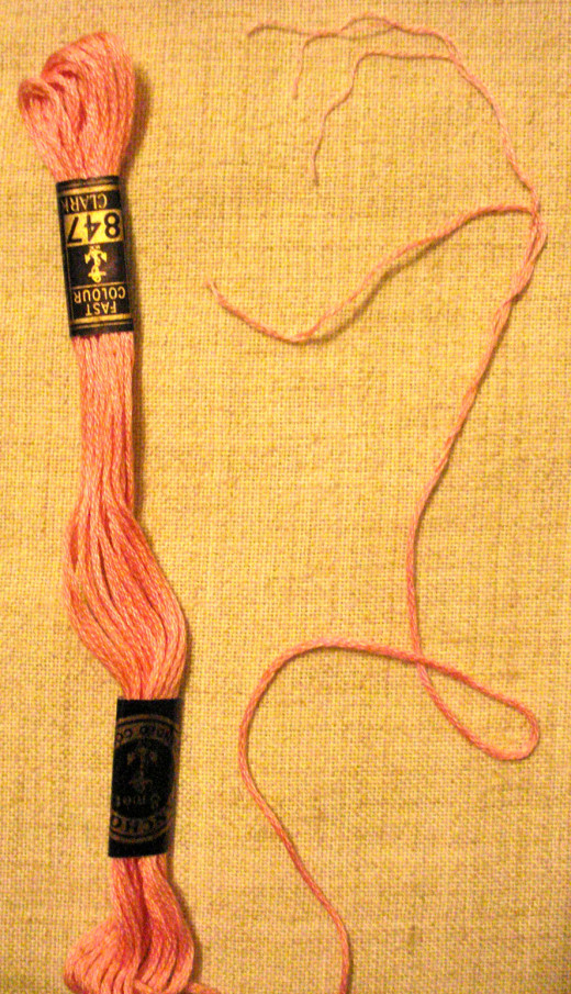 The Six Strands in Embroidery Thread