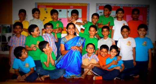 The naughty boys of my class. Their actions when I was busy posing, shows their intimacy with me