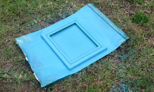Spray Painted Picture Frame