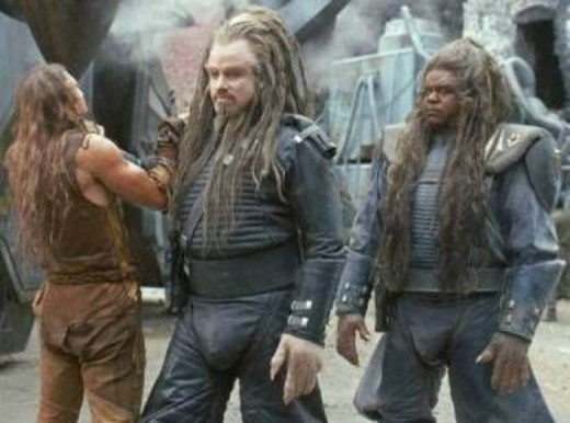 Barry Pepper, John Travolta and Forest Whitaker in Battlefield Earth (2000)