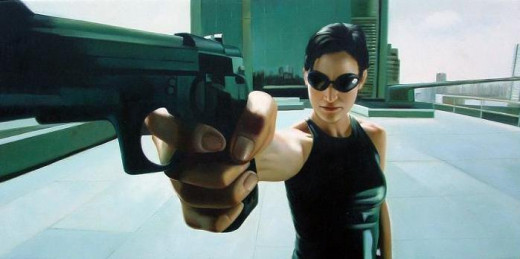 Carrie-Ann Moss in The Matrix (1999)