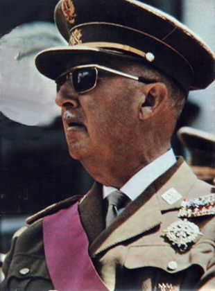 Francisco Franco was a Spanish general who helped destroy the Spanish Second Republic in 1939. He remained in power until his death in 1975.