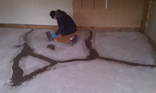 Filling and repairing cracks