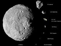 Asteroids-VESTA-LUTETIA-MATHILDA-IDA and moon Dactyl-EROS-GASPRA-STEINS-ITOKAWA