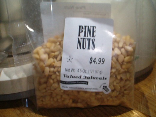 Pine nuts add a distinctive flavor to crust.