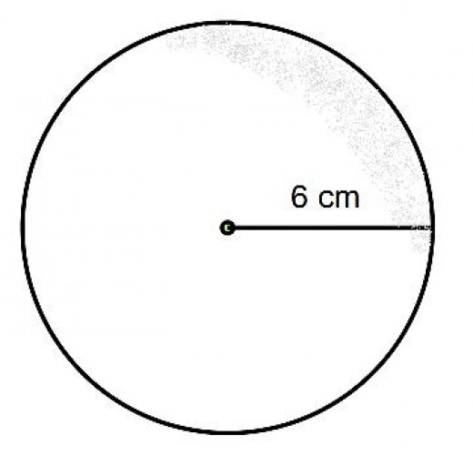 What is the surface of a sphere which has a radius of 6cm? (How to