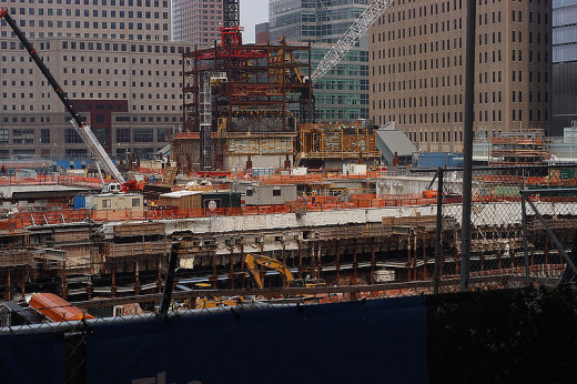 Building One World Trade Center in 2009