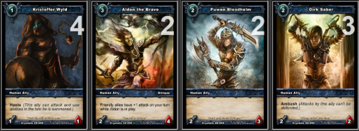 Low cost allies are important for a Victor Deck.  They allow you to put pressure on your opponent and also serve as a way to draw additional cards.