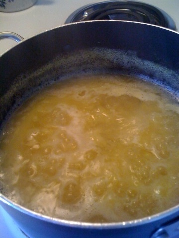 My fresh yellow tomato sauce is completely yellow but tastes just like ripe red tomatoes!