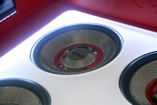 Sound systems are another part of the car that not often seen. They can be fun to photograph.