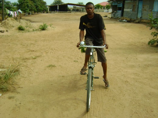 Ezekiel leaving his village