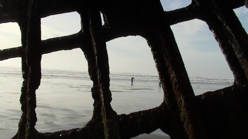 While on a walk up near Astoria, OR and while camping at Ft. Steven's... We visit the Peter Iredale Ship Wreck