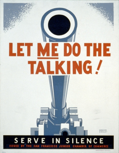 Let Me Do The Talking, 1942.  Artist: Homer Ansley.