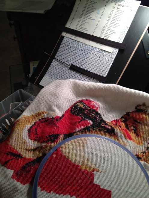 My project, magnetic board, and floss box My project, magnetic board, and floss box