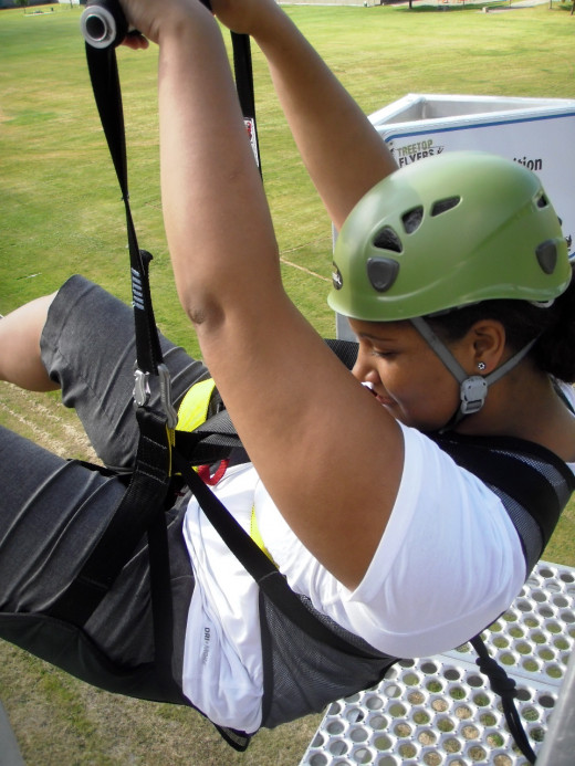 Harnessed and leaving