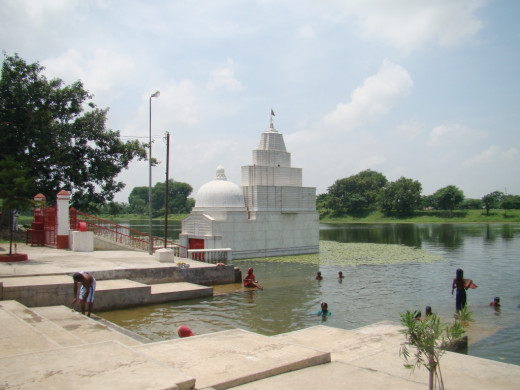 The temple in the pond (Kshir Dighi)