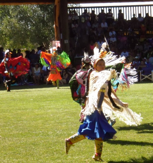 Women dancers take the field at Kamloopa Pow Wow 2012.