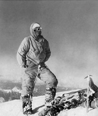 Lino Lacedelli on the summit of K2. 1954.