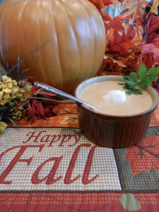 Creamy pumpkin soup! 