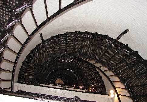 The Spiral Staircase inside the St. Augustine that goes up 14 stories.  