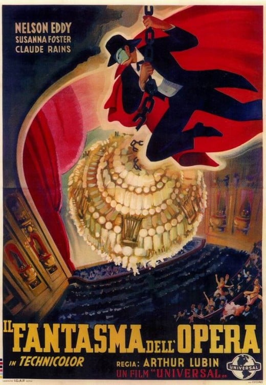The Phantom of the Opera (1943) Italian poster