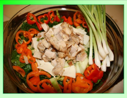 Combines the best of salad bowl and rice bowl for a filling and healthy meal.  
