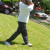 He has quite the golf swing, but is there something wrong with this picture? He has quite the golf swing, but is there something wrong with this picture?