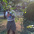 Chopping the weeds down, and grooming the bushes Chopping the weeds down, and grooming the bushes
