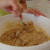 Mix the dry and wet ingredients so that they are just combined. Mix the dry and wet ingredients so that they are just combined.