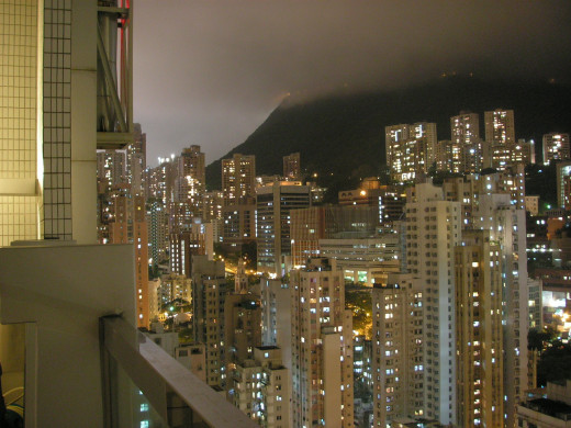 Hong Kong's skyscrapers against the Peak