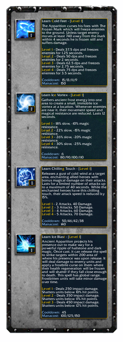 Ancient Apparition Skills