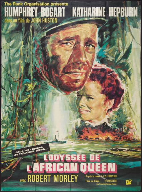 The African Queen (1951) French poster
