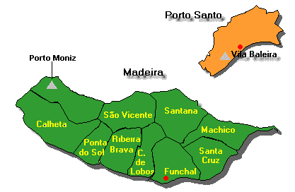 Autonomous Region of Madeira Island is made of 11 municipalities