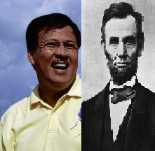 DILG Sec. Jesse Robredo and USA President Abraham Lincoln (Cropped by: Travel Man)