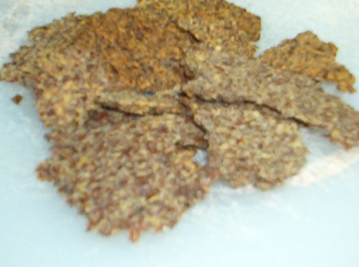 Flaxseed crackers