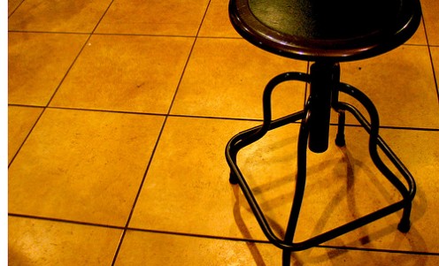 Tile floors are a great option in a home with dogs.