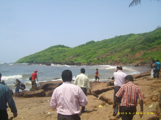 The nature at its best in Goa...When the Beach kisses the Mountain