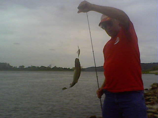 Nothing quite like a berserk smallmouth bass to liven things up on the Ohio River.