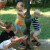 Pumping the water from the well. Pumping the water from the well.