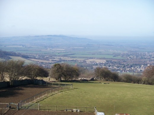 Here's another view from the escarpment on a less clear day.