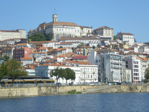 Coimbra from the Mondego river