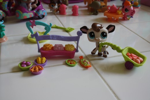 Lots of food and accessories for all the Pet Shops