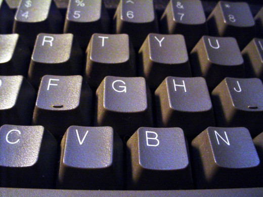 At the keyboard
