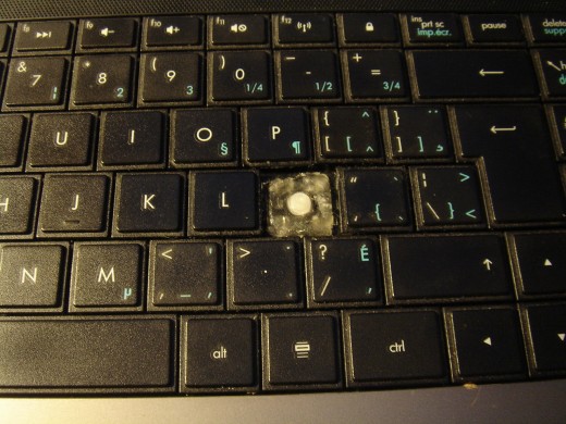 Keyboard had missing key.