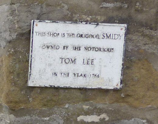 Commemorating the infamous, and murderous, blacksmith, Tom Lee ...