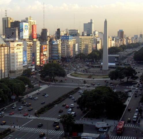 View of July 9 Avenue, City of Buenos Aires