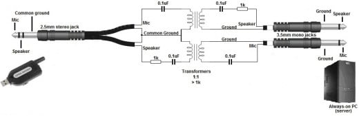 Audio cable schematics