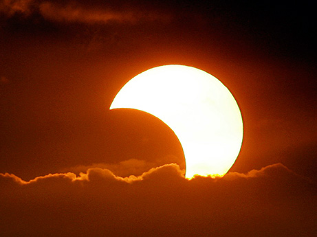 following   a partial eclipse.