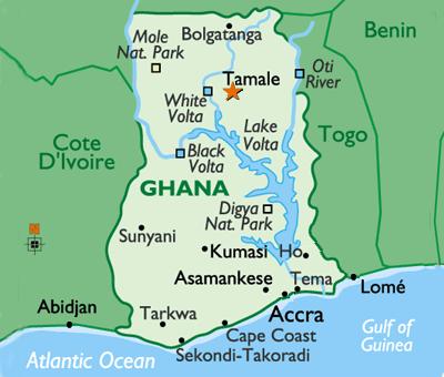 Ghana map