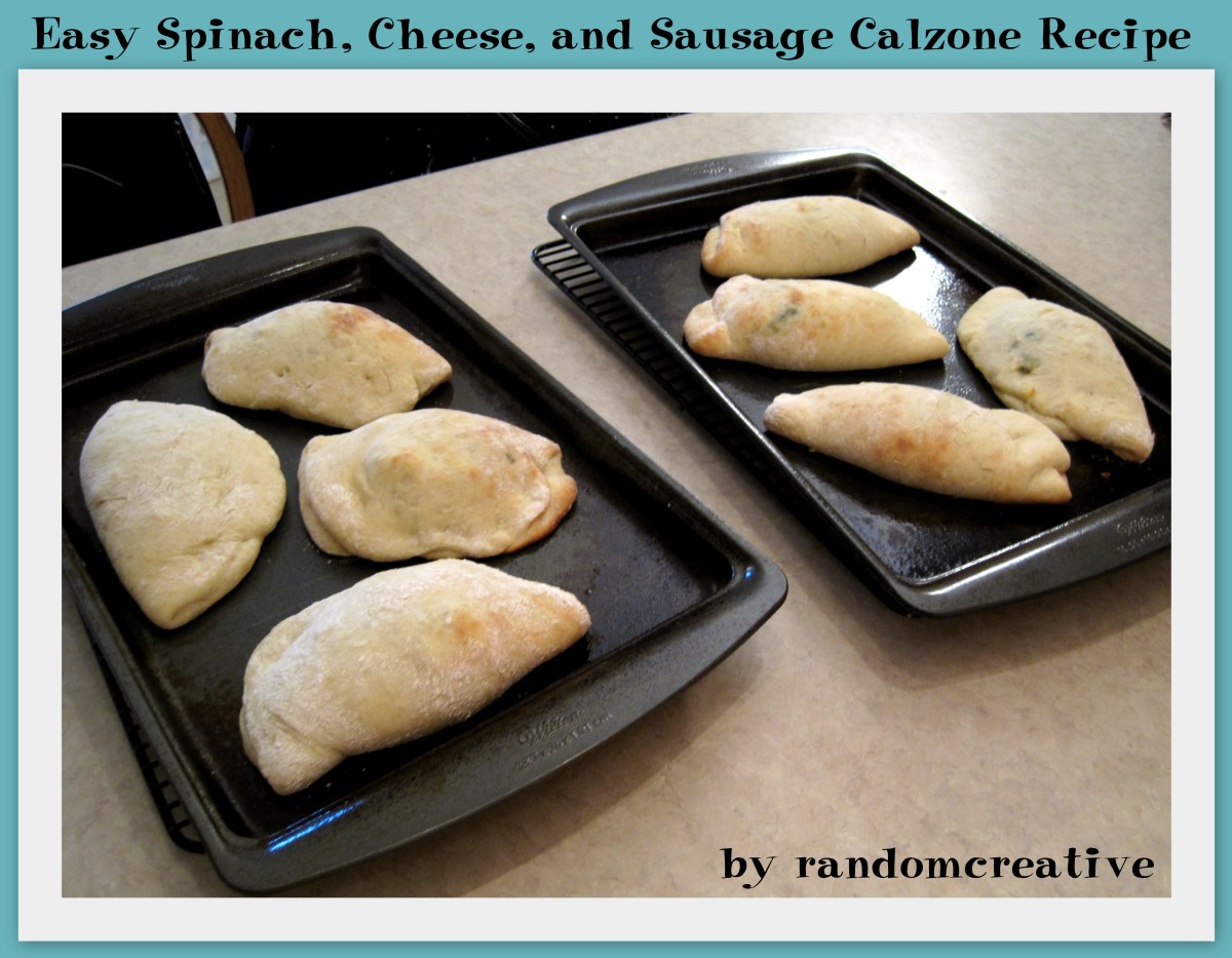 Easy Spinach, Cheese, and Sausage Calzone Recipe